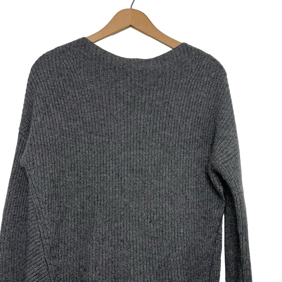 Brochu Walker Thandee Ribbed Asymmetrical Sweater Gray Woo blend Size XS - Picture 6 of 13